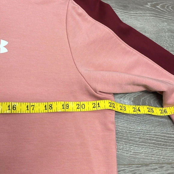 Under Armour Rival Terry Colorblock Crewneck Long Sleeve Loose Fit Top L - Picture 7 of 16